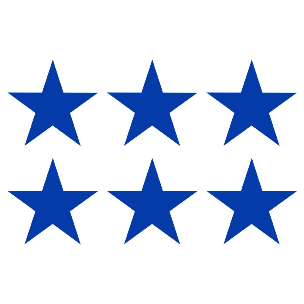 6ks Pěticípá hvězda Nálepka na auto Odrazka Samolepka na kolo Fólie Motocykl Noční Upozornění I4D5