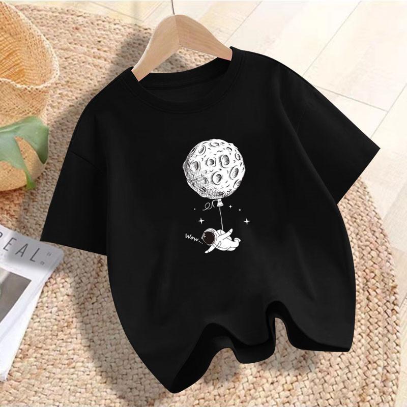 Funny Rainbow Cartoon Print Stylish Design T Shirts Kids Children's T-shirt Boys Girls Summer Spring Casual Top Tee