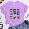 Women's new anime Harajuku printed T-shirt personalized women's casual T-shirt cartoon pattern T-shirt