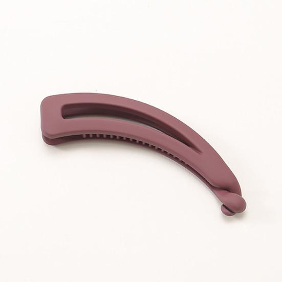 Big Hairpin Fine Workmanship Charming Compact Solid Color Banana Vertical Hair Barrette for Party