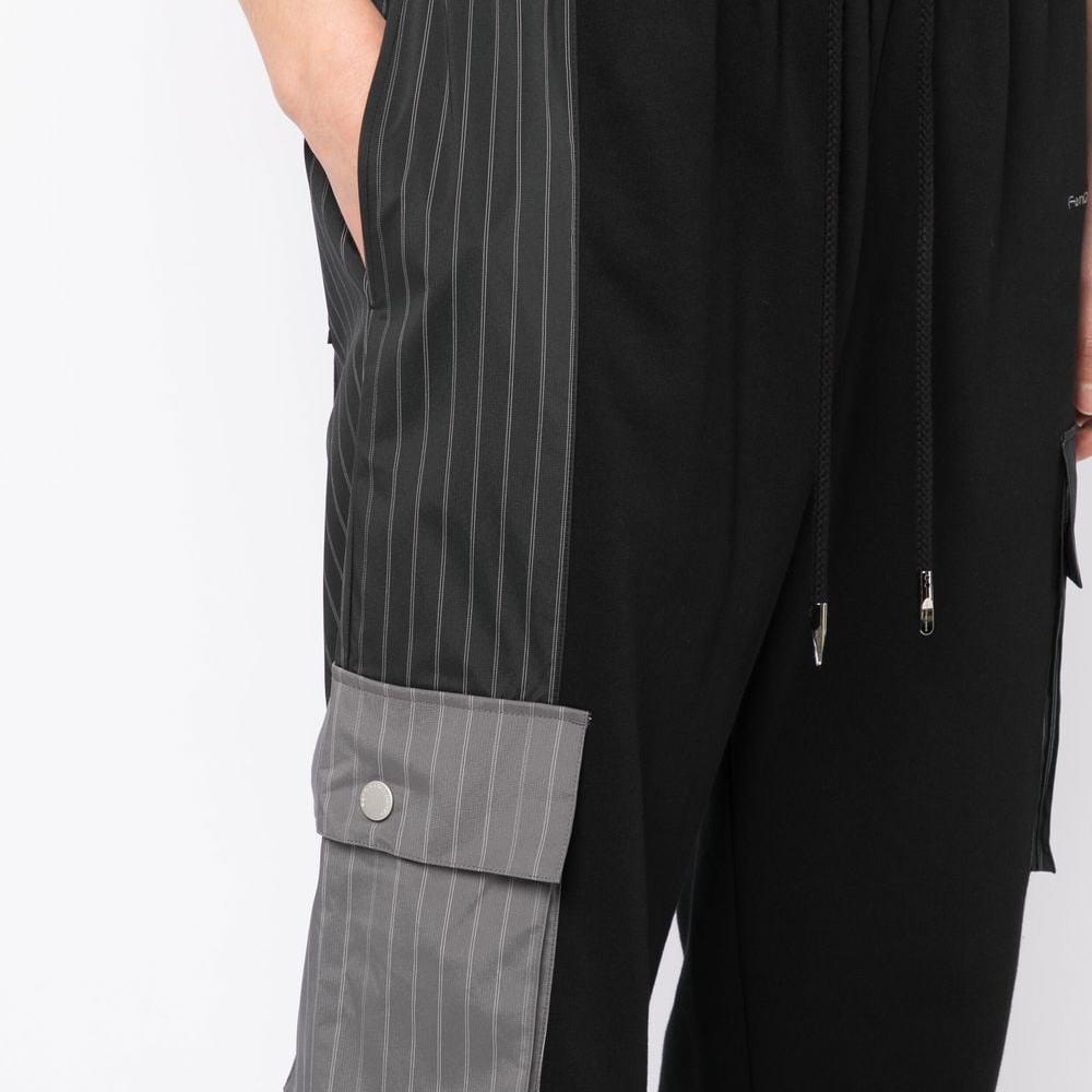 Feng Chen Wang Cargo Panelled Trousers FMS15TR11BLACK