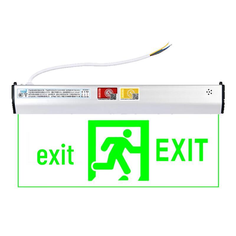 Transparent Tempered Glass Emergency Exit Sign