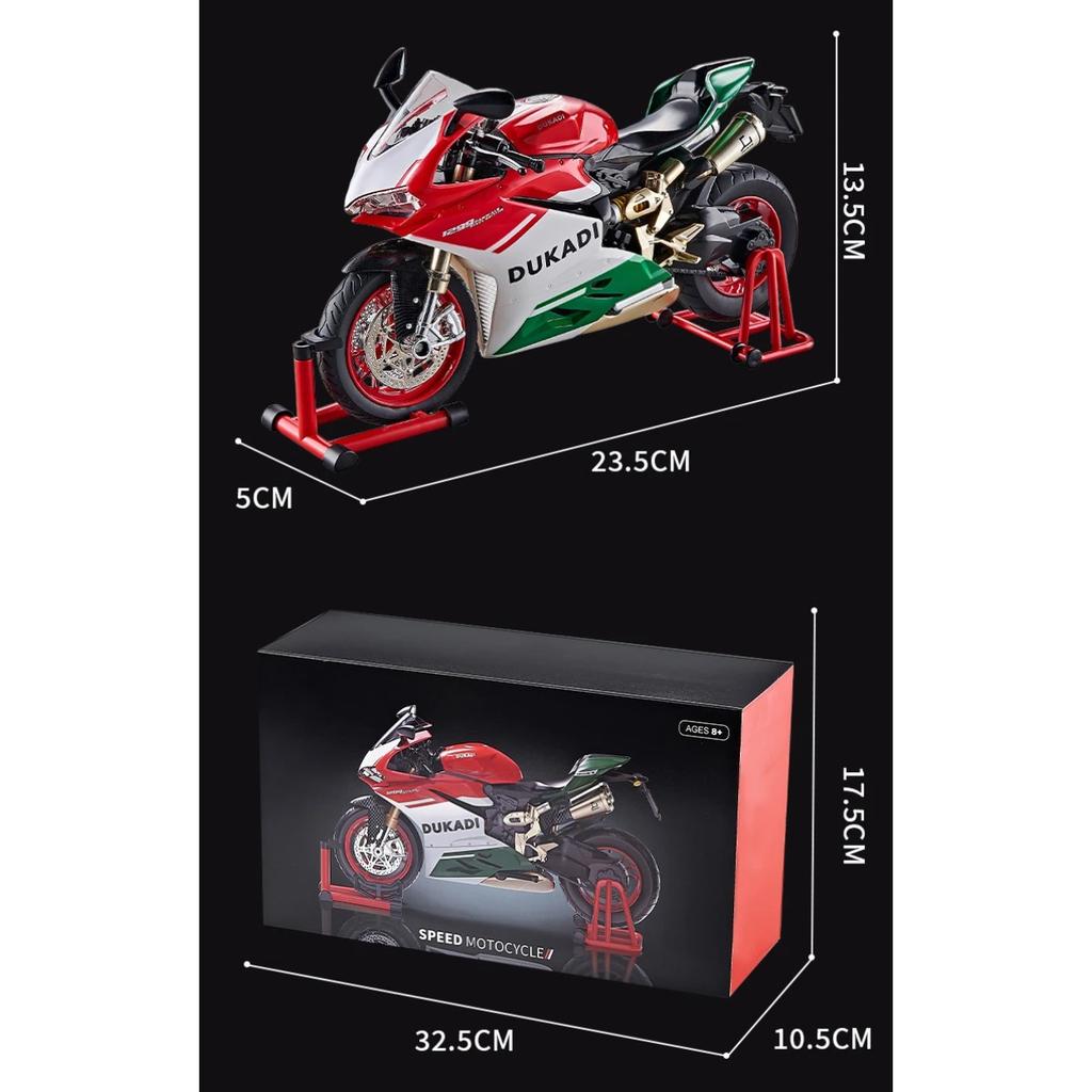 Spary 1/9 Ducati 1199 Panigale R High Performance Racing Car Alloy Motorcycle Diecast Model Collection of Hobby Ornament Kid Toy