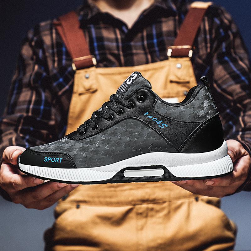 Sneakers Men Sports Elevator Shoes Height Increase Shoes Insole 6Cm Man Daily Life Leisure Fashion