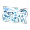 Animals Wall Sticker,Undersea Marine Sticker Sturdy Decal for Kids Bedroom Decoration