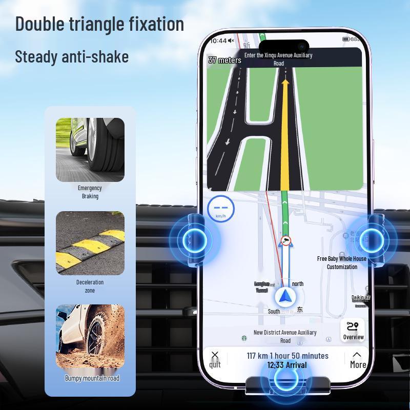 ABS Plastic Universal Air Vent Phone Holder for Car Navigation