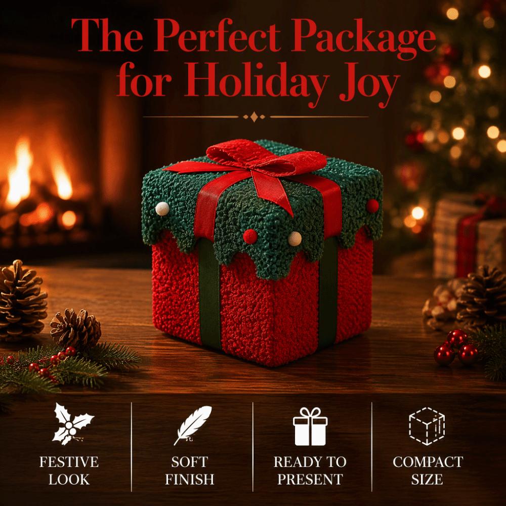Velvet Plush Christmas Gift Box Thickened Gift Wrapping Supply New Gift Packaging Box Holiday
