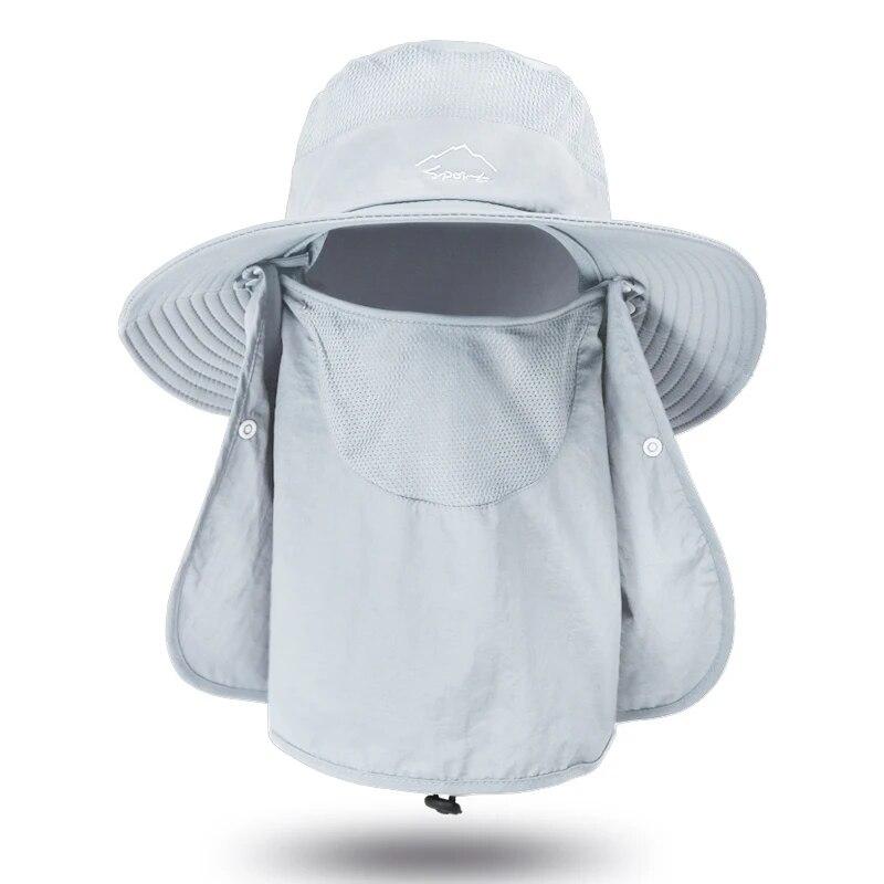 Xinbaoguan 100% Nylon 9073 Summer Outdoor Quick Drying Sunscreen Fisherman Hat Male Breathable Sunshade Face Covering Hat Female