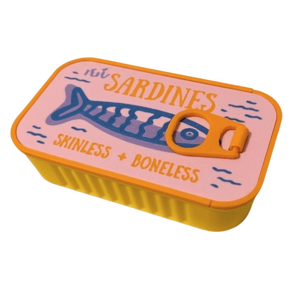 Caja de Joyería Lata de Sardinas Impresa en 3D Caja de Almacenamiento Multifuncional Duradera para Collares y Pendientes Decorativa Creativa