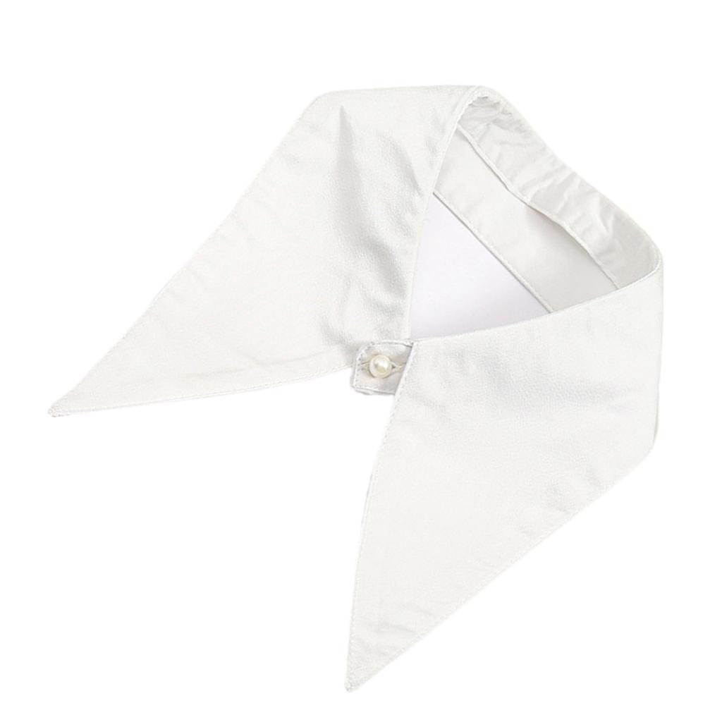 Pointed Solid Color Insert Collar Blouse Spread Lapel Ancient Art Collar Sweet Shawl Insert Decorative Shawl
