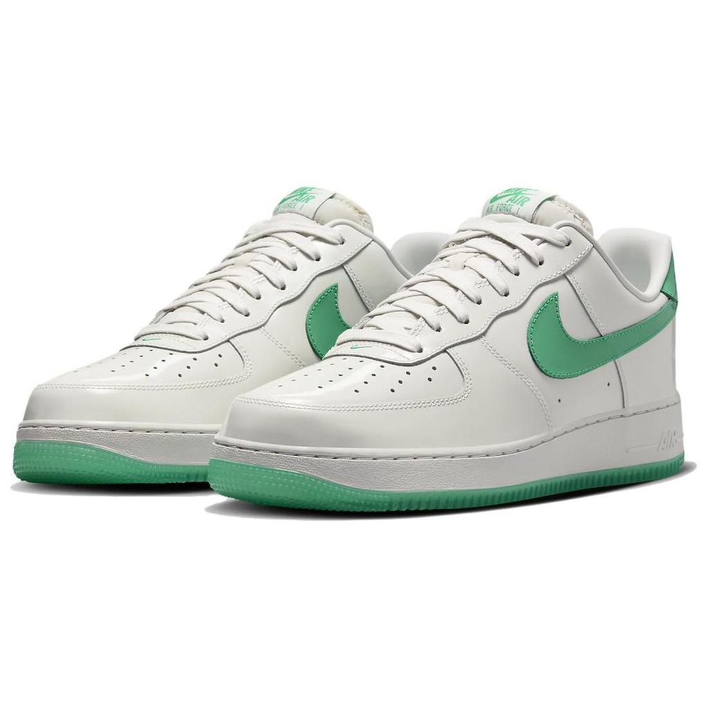 Nike Air Force 1 07 Premium Platinum Tint Stadium Green Men Sneakers White HF4864-094