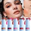 2-in-1 SPF Sunscreen Blush Stick, Jelly Texture Rotating Cheek Tint Natural Glow Finish, Waterproof and Sweatproof  Blush Stick Portable Makeup