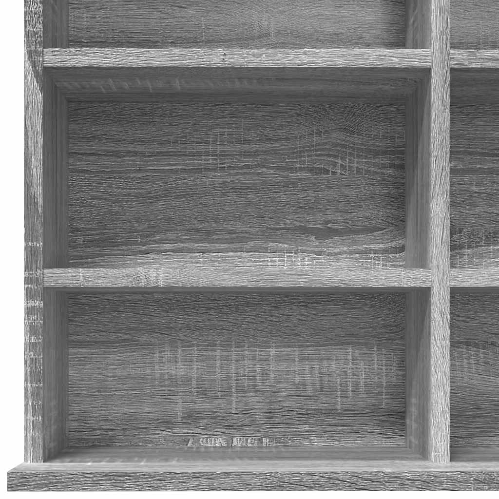 CD Shelf Gray Sonoma 102 X 23 X 177.5 Cm Particleboard