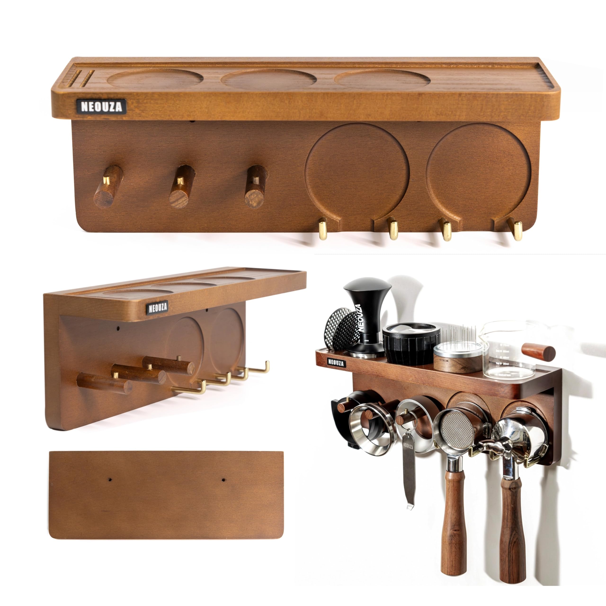 

Подставка для хранения аксессуаров для эспрессо NEOUZA для кофе и для и офисов настенная 51/53/58 мм темперы, дистрибьюторы, портафильтры, бары, дома,