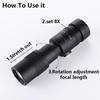 10-500x40 Monocular Telescope: HD, High Magnification, Portable, Military Green for Mobile Photography Outdoors