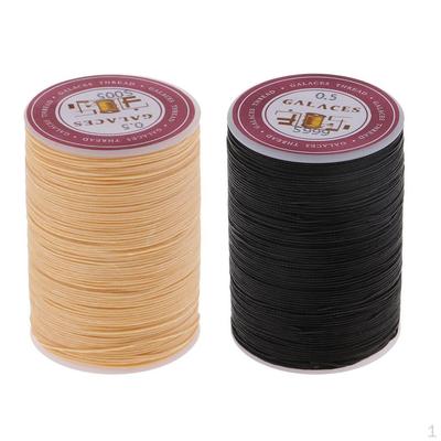 2 Waxed Threads Cord Leather Sewing Hand Stitching Jewelry Crafts