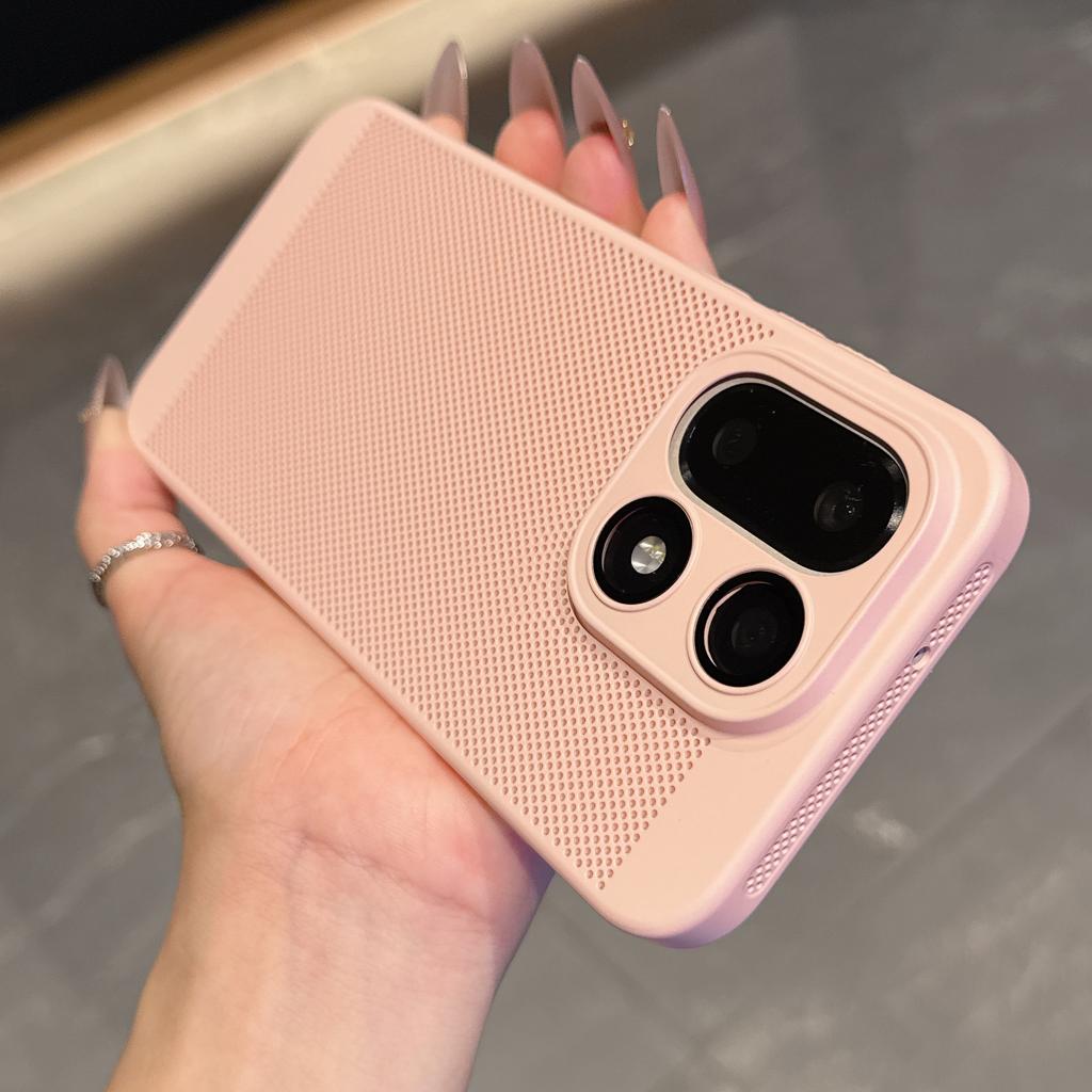 Breathable Heat Dissipation Thin PC Phone Case For Oneplus 15 13 12 T R ACE 5 3 Glass Lens Film Protection Cooling Mesh Cover