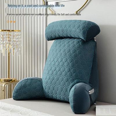 Abnehmbares Waschbares Lendenstützkissen mit Armlehnen - Betthaupt- und Bürolesekissen