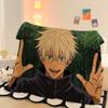 Cool Jujutsu Kaisen Gojo Satoru creative anime cartoon printed pattern fashion personality soft skin-friendly flannel blanket