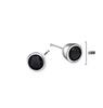 Real 925 Sterling Silver Zircon Round Crystal Stud Earrings For Women Elegant Wedding Party Jewelry Pendientes Luxury Gift
