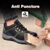 Oulylan Male Leather Waterproof Protection Shoes Anti-puncture Durable Work Footwear Steel Toe Anti Smashing Safety Boot For Men
