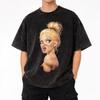 Blonde Doll Disheveled Doll Merch Washed T Shirt for Men Women Streetwear Hip Hop T-Shirt Summer Tees Tops Short Sleeve