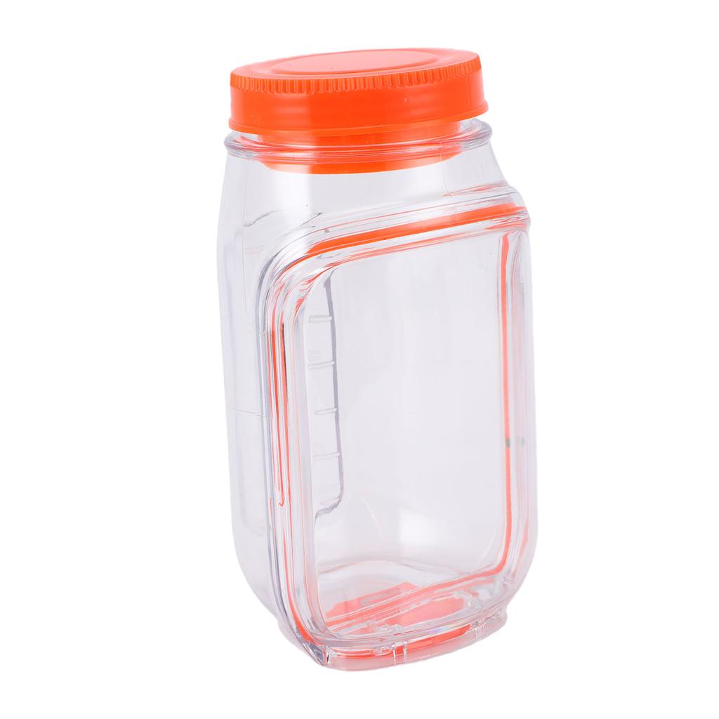 Salad Jars with Lid Leakproof Side Opening Vertical Layering Salad Container Portable for Office Travel