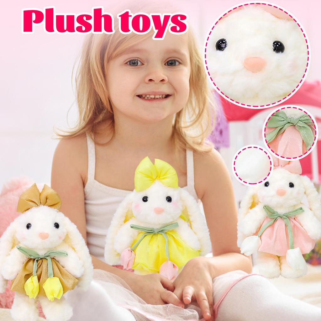 Cute Bunny Doll Plush Toy Lop Ear Bunny Doll Machine Ragdoll Girl Gift