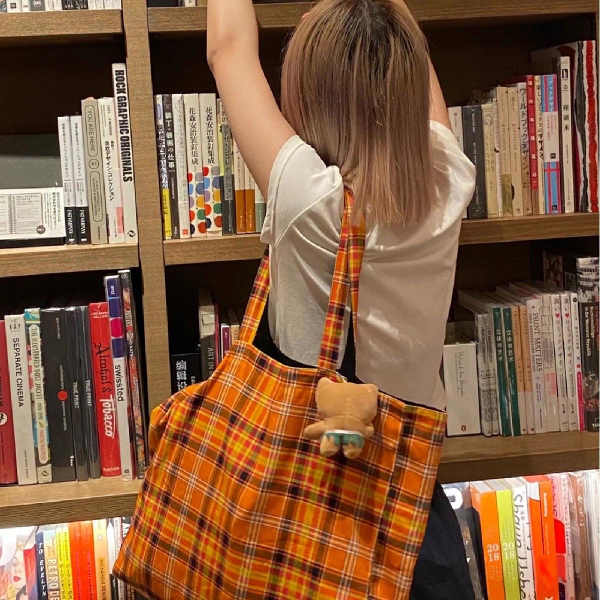 

Сумка-тоут оранжевого цвета в стиле ретро для женщин, для поездок на работу, вместительная сумка на одно плечо, подмышечная сумка, высокий уровень внешнего вида, модная холщовая сумка оранжевый