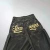 Men Women Loose Fit Cargo Shorts With Camo Print Drawstring Waist Denim Mid-Thigh Pants Casual Wear