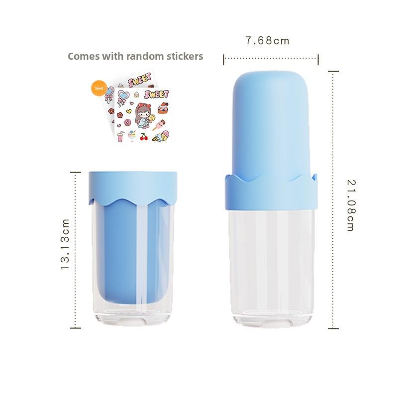 

2 шт. Портативный дорожный стаканчик для полоскания рта для студенческих общежитий 2 cups синий/белый