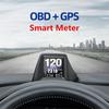 Computer HUD Integrat cu Sistem Dublu OBD+GPS 2 în 1 pentru mașini, viteză motor și turații pe parbriz
