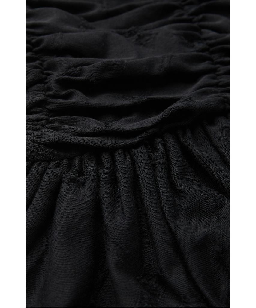 IROWOMEN Hibiscus Net Stitch Shirring Skirt Iokaa26102Bkx