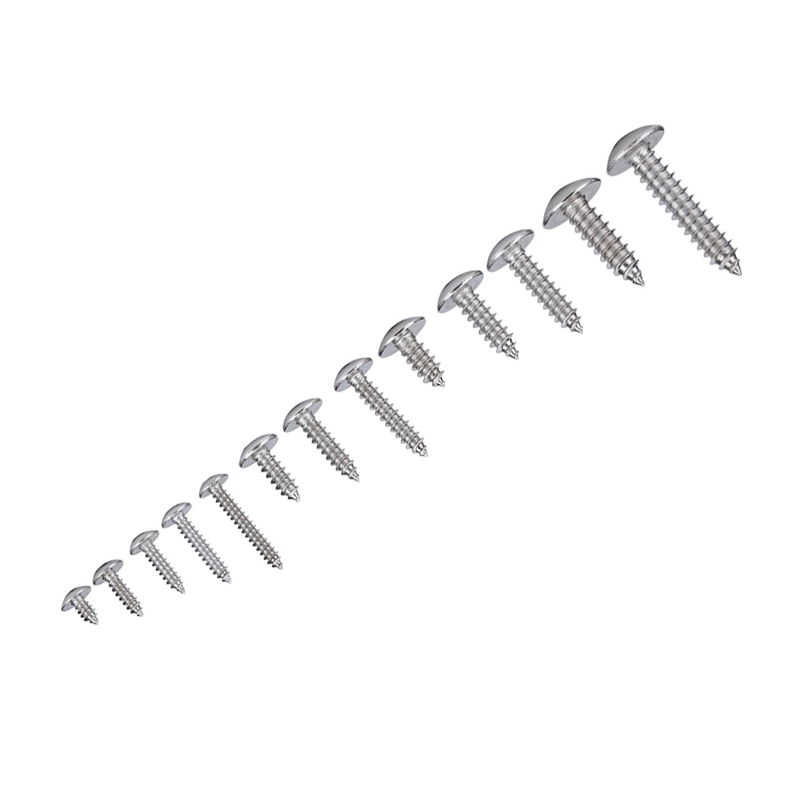 

180Pcs M3 M4 M5 M6 Stainless Steel Flat Head Self Tapping Screws Assortment Set for Multiple Purpose
