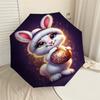 1PC rabbit ornamentAutomatic Open/Close Umbrella with Windproof, 8-Rib Sturdy Canopy, Durable Ribs, Fashionable Design1234A