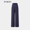 PORTS Women's LT8P088TWT038 Glossy Flared Trousers
