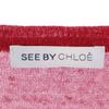 SEE BY CHLOE Linen Blend Long sleeve knit cardigan Red series Women Used