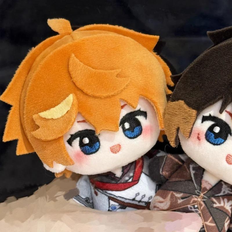 Genshin Impact Tartaglia Childe Plush Doll 10cm Cute Cotton Doll Soft Stuffing Bag Pendant Game Character Merchandise Children's Fan Collection Gift