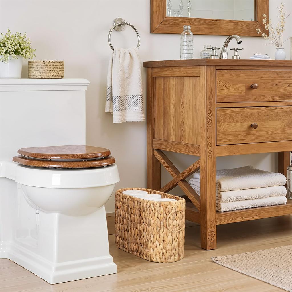 Rectangular Storage Box Imitation Rattan Woven Storage Basket Desktop Snack Sundries Storage Basket Storage Basket