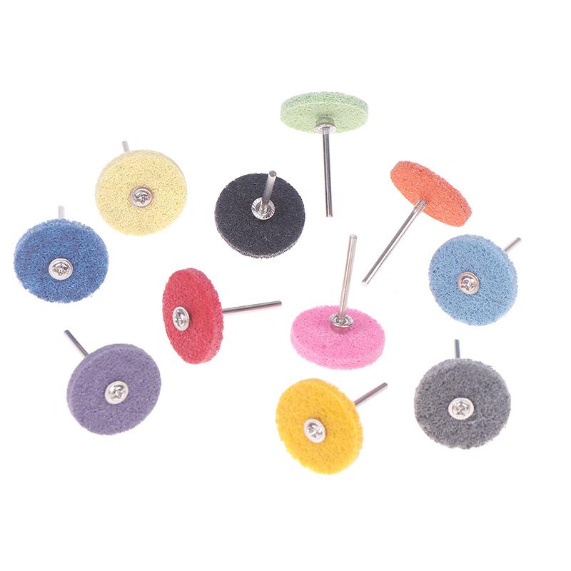 Abrasive Disc Set 3/32''-2.35mm Handle For Cleaning Sanding Descaling Deburring Metal Wood Stone Nylon Fiber Polishing Wheel