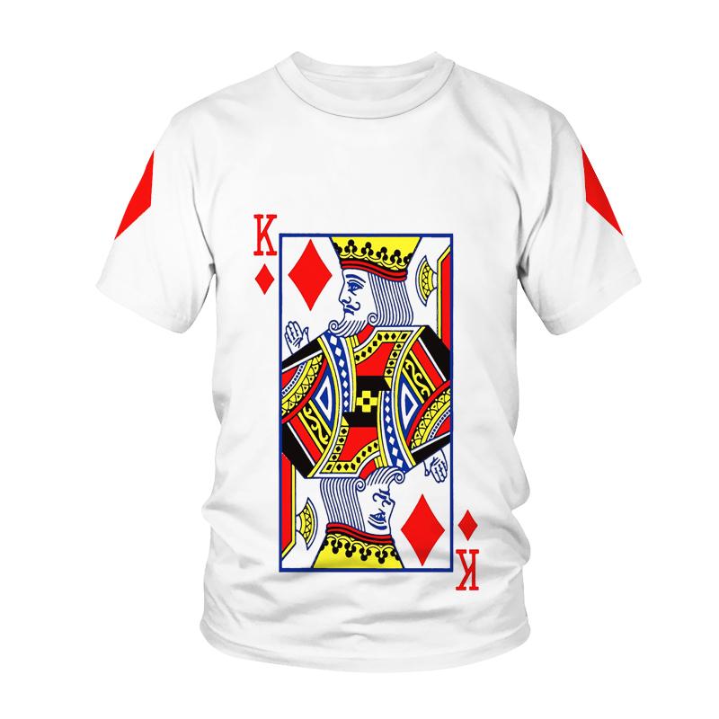 Kawaii Poker 3D Printed T Shirt Kids Harajuku Summer Fashion T-shirt Boy Girl Unisex Leisure Sports Children's clothing Tshirts
