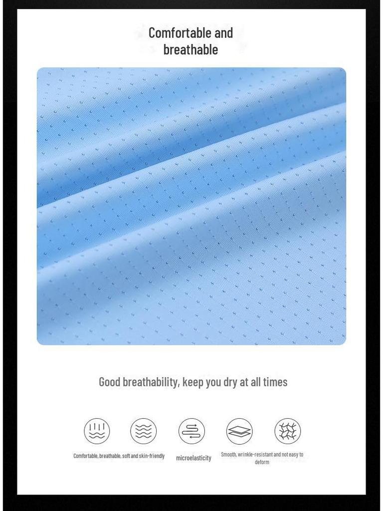 Herren Sommer Ice Silk Slim Fit Schnelltrocknendes Sport-T-Shirt