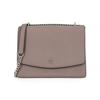 Emerson Metal Double T Logo Leather Chain Shoulder Bag Women Shoulder Bag Elephant-Gray 78604-082