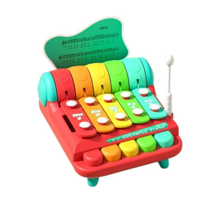 Montessori Educational Children's Xylophone Musical Instruments Toys Parish 8-Tone Piano Baby Percussion Game for 0-3 Years Old