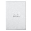 Rhodia Metallic PU Leather Cover, Silver (for Stapled Notebook, A5 Size, with 5mm White Grid) RHODIA cfmtpuA5sv