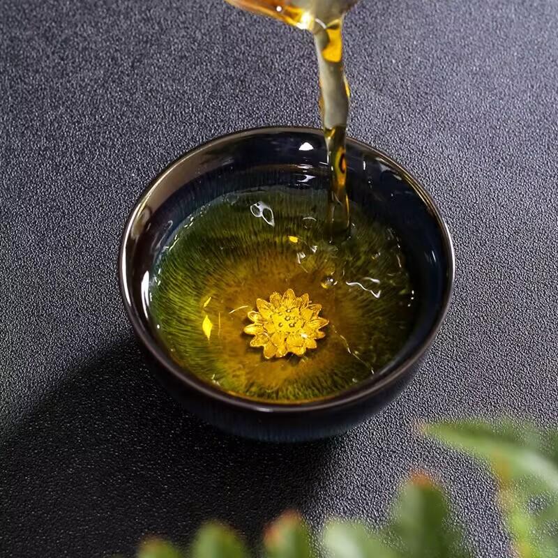 Hongyue Dehua Light Luxury Handwritten Teacup Guochao Chinese Tea Tasting Cup Household Retro Master Cup Single Cup As A Gift