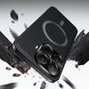 For Xiaomi 15T Magnetic Case PU TPU PC Phone Back Cover with Metal Lens Frame