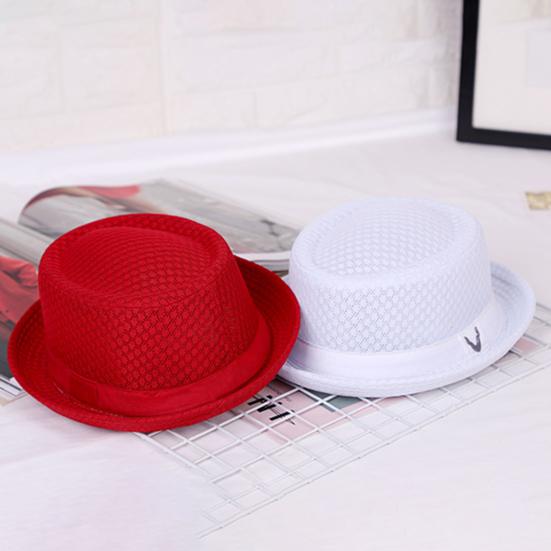 Jazz Hat, Foldable Pig Ear Sun Hat with UV Protection, Breathable Mesh Summer Travel Hat for Women Men