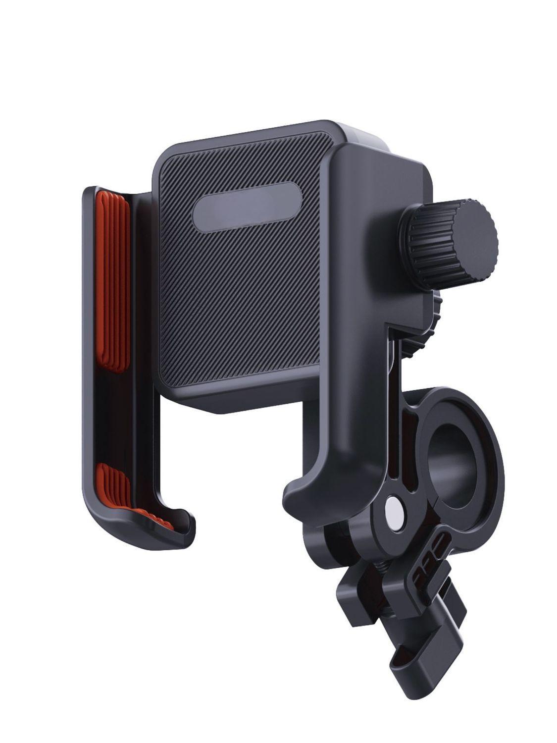 Adjustable Shockproof Anti-slip Phone Holder for Outdoor Cycling, Electric Vehicles, and Motorcycles чёрный