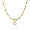 European and American Wind Titanium Steel Sparkling Necklace Women Inlaid with Zirconium 26 English Letters Pendant Collarbone Chain Girls High Sense